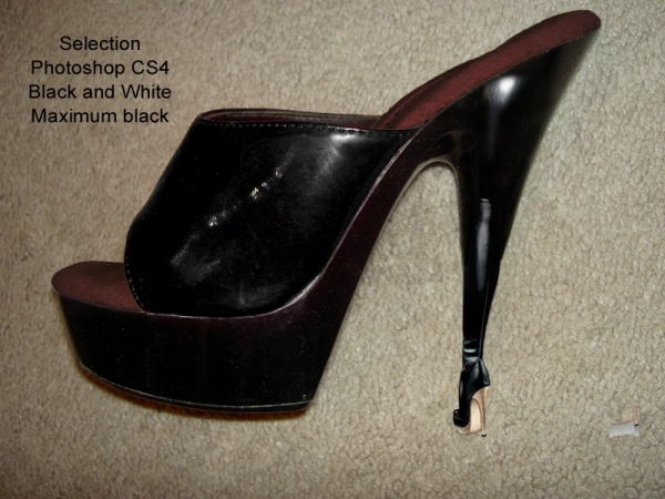 Creation of Black leather shoe: Step 5